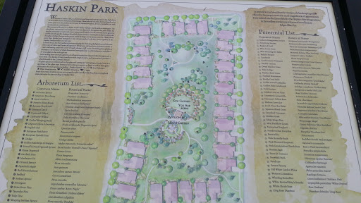 Haskin Park Garden Map