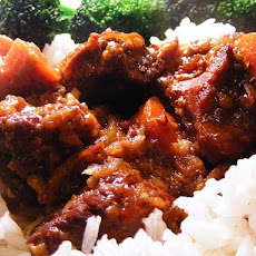 Sweet and Sour Beef Cubes With Baby Carrots