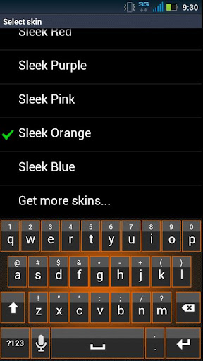 Sleek Orange Keyboard Skin
