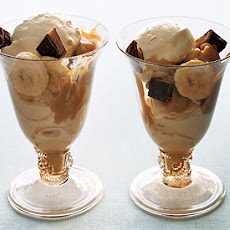 Peanut Butter and Banana Sundaes