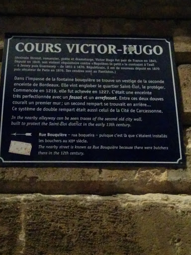 Plaque Victor Hugo
