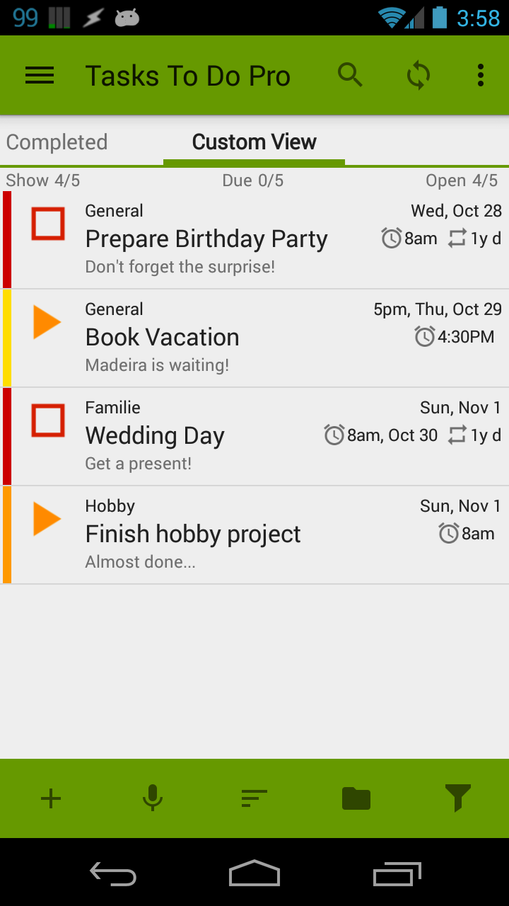 Android application Tasks To Do Pro,  To-Do List screenshort