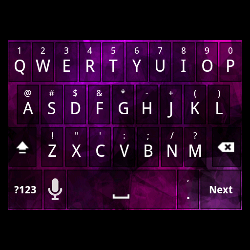 Night Purple Keyboard Skin LOGO-APP點子