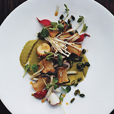 King Oyster Mushrooms with Pistachio Purée