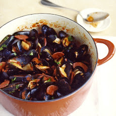 Spicy Mussels and Chorizo
