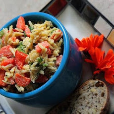 Orzo and Spinach Sort of Romano's Macaroni Grill Style