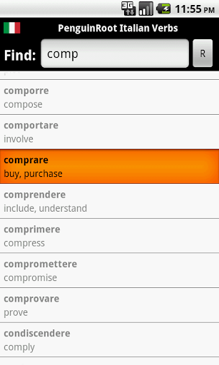 PenguinRoot Italian Verbs FREE