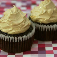Chocolate Cupcakes with Butterscotch Icing