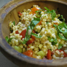 Mediterranean Salad With Israeli Couscous
