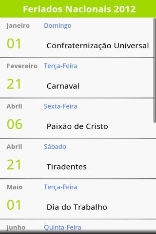 Feriados Brasileiros 2015