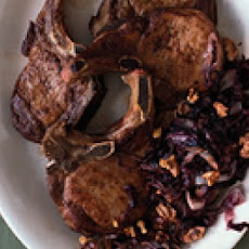 Pork Chops with Radicchio and Walnuts