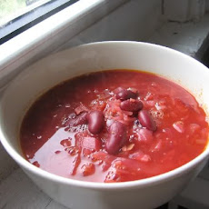 Tomato-Cabbage Soup with Lima Beans