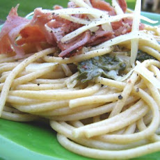 Pasta with Bacon and Spinach