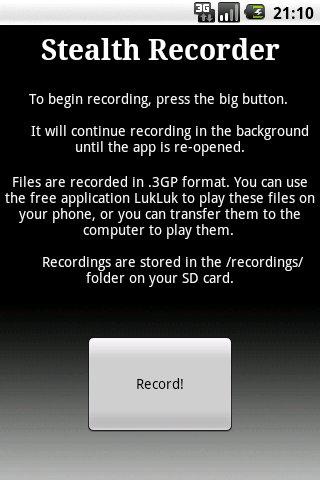 Stealth Recorder