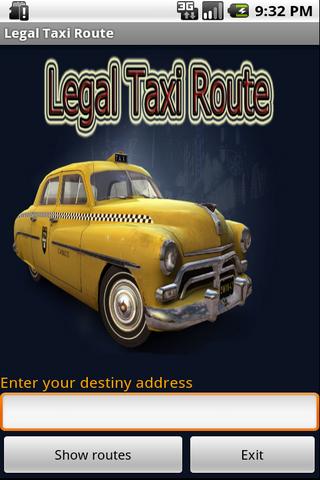 Legal Taxi Route Pro