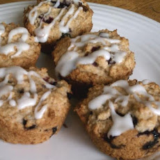 Iced Lemon Blueberry Muffins