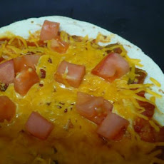 Lightened Taco Bell Mexican Pizza - Copycat