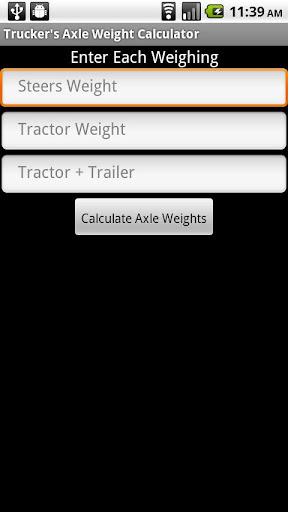 Trucker's Axle Weight Calc