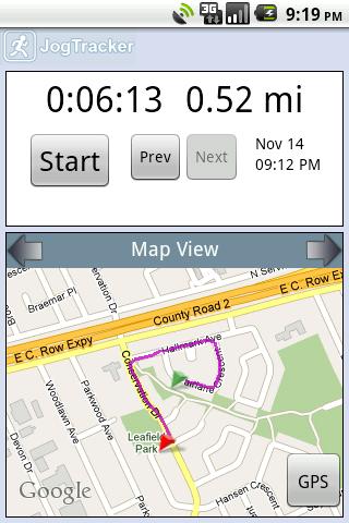 jogtracker for android screenshot