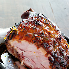 Ham With Bourbon Peach Glaze