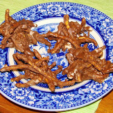 Chocolate Rice Noodle Haystacks