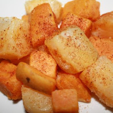 Spicy Oven Baked Vegetable Fries --
