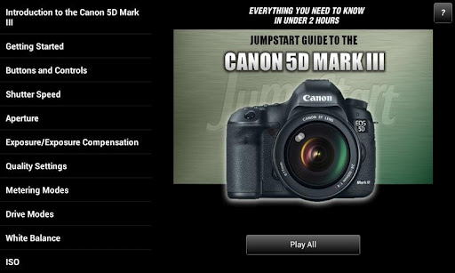 Guide Canon 5D Mark III