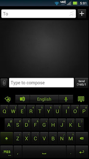 【免費個人化App】GO Keyboard Shadow Green-APP點子