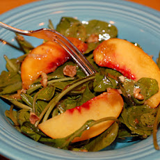 Peach Arugula Salad