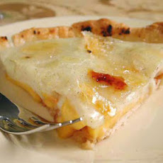 Peach Crème Brûlée Tart