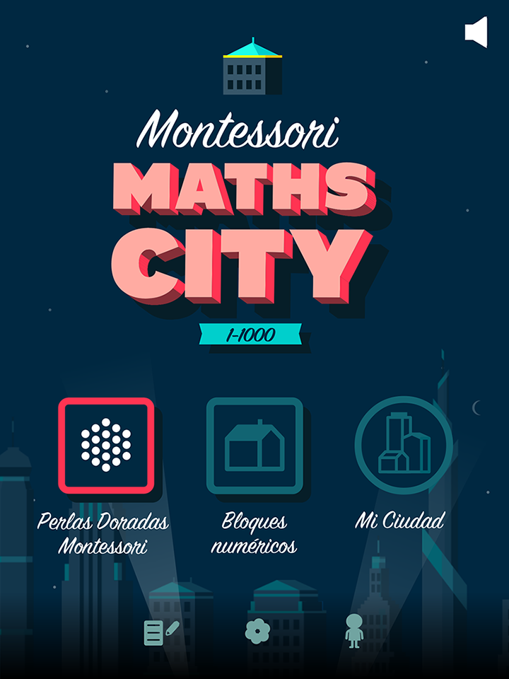 Android application Montessori Math City screenshort
