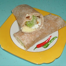 Egg, Onion & Lettuce Wraps