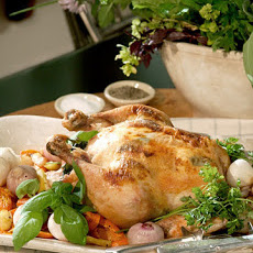 Whole Roasted Chicken with Goat Cheese and Sage