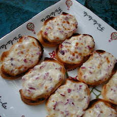 Parmesan and Red Onion Hors D'oeuvres