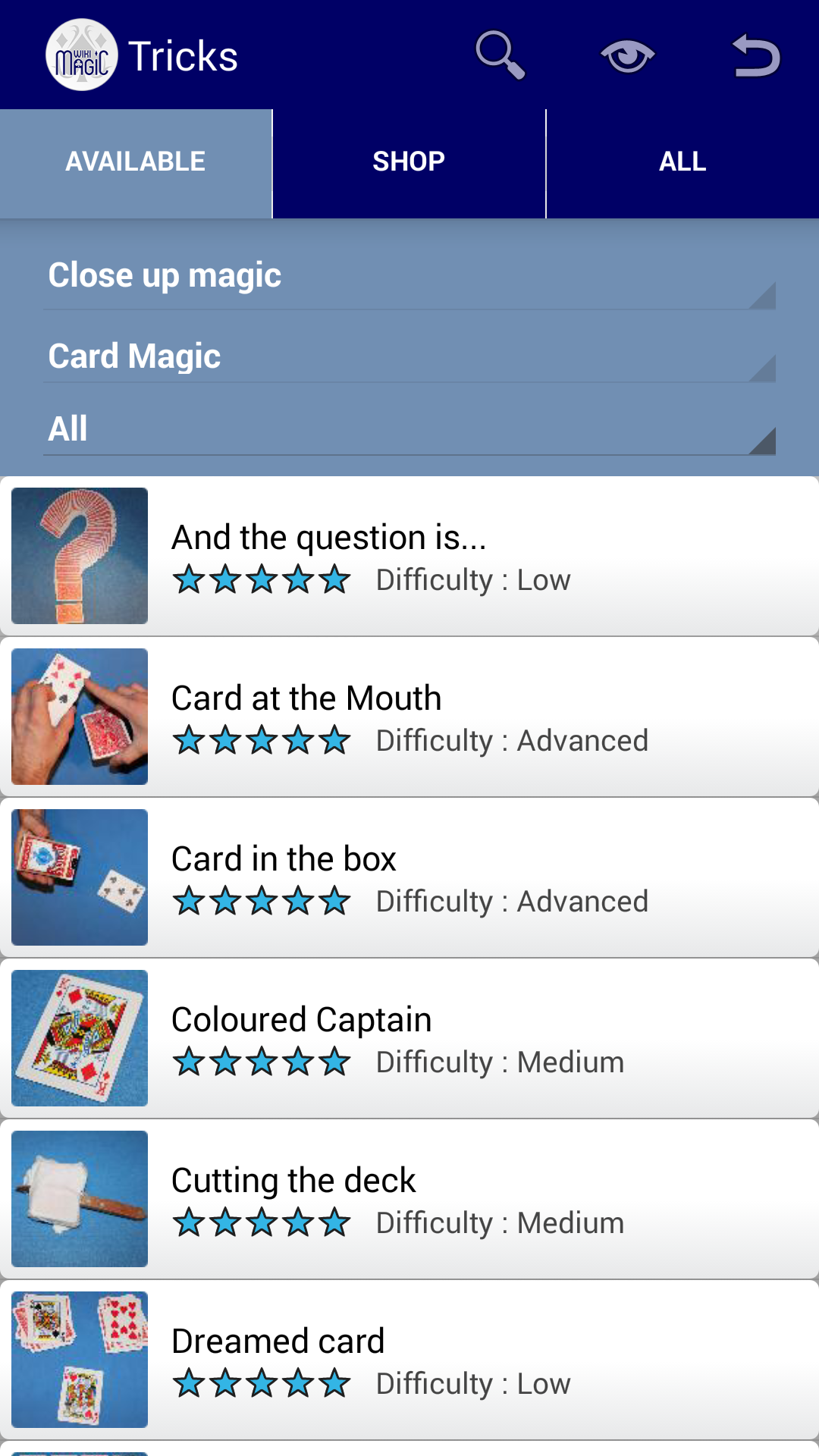 Android application WikiMagic screenshort