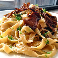 Fettuccine with Sautéed Porcini