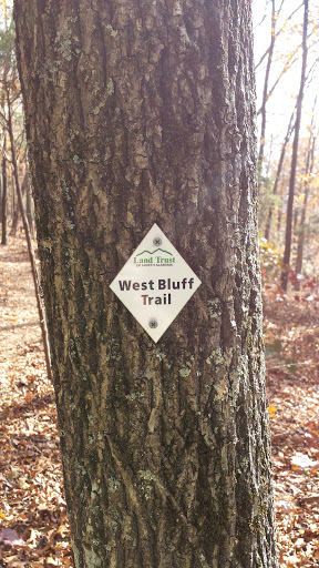 West Bluff Trail Head Marker