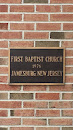 First Baptist Church Plaque