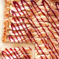 Pear and Frangipane Crostata with Raspberry Vinegar Glaze