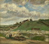 The hill of Montmartre with stone quarry