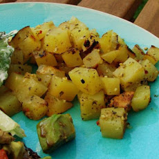 Greek Diced Potatoes for BBQ