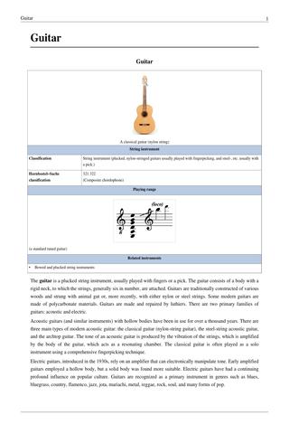 Guitar For Beginners