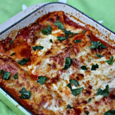 Spinach Cannelloni In Tomato And Crème Fraîche Sauces