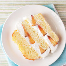 Pound Cake with Peaches and Cream