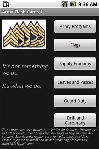 Army Flashcards 1