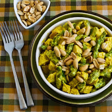 Curried Chicken Salad with Asparagus and Peanuts