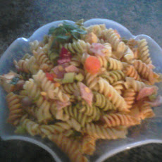 Pasta Salad with Ham, and Cheese