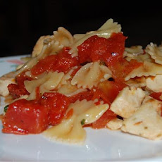 Garden Pasta With Shrimp (Or Chicken or Tofu!)