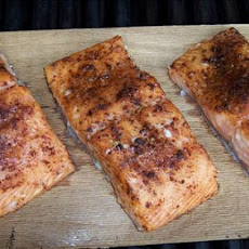 Maple Planked Salmon With Spice Rub