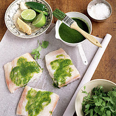 Cilantro-Ginger Halibut